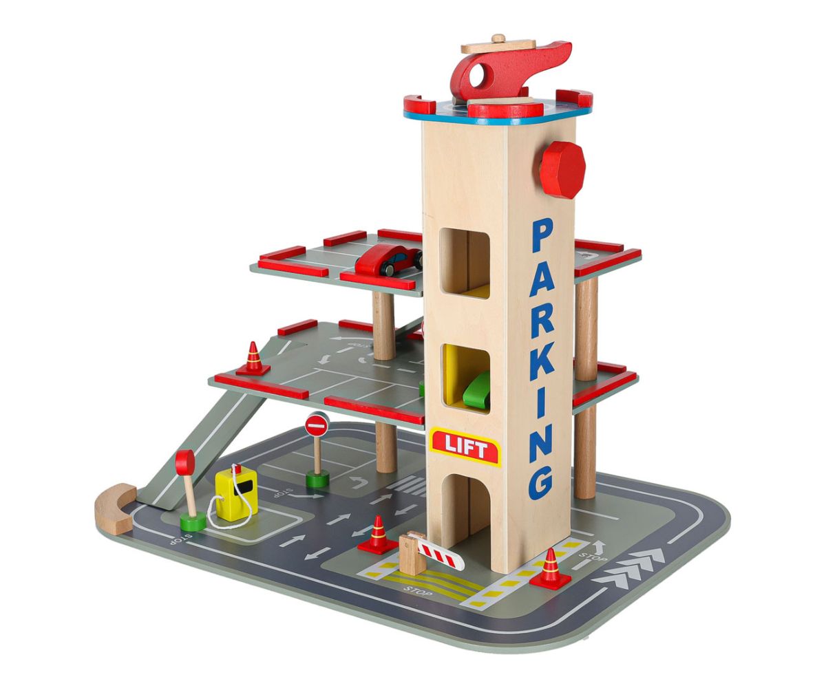 Puidust parkimismaja Benino LULILO – kahe korrusega linnagaraaž