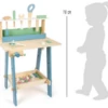 Laste puidust töölaud tööriistadega, _Nordic_ (kõrgus 78cm)