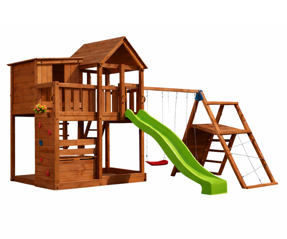 Mänguväljak Palazzo + ronimismoodul Challenger (immutatud) liumäega