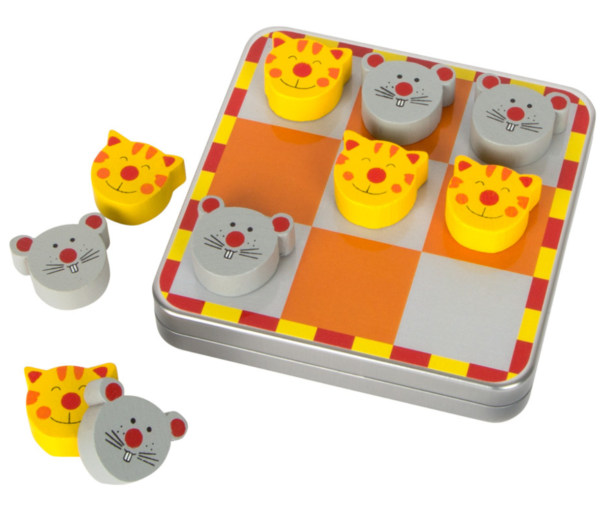 Magnetiline reisimäng lapsele kassi ja hiire teemalises kujunduses