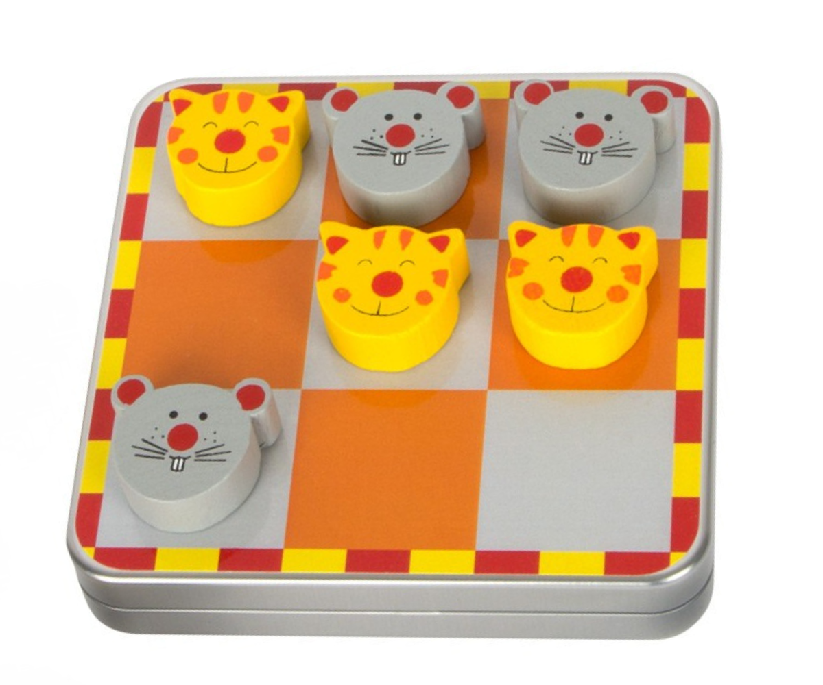 Small foot trips-traps-trull kompaktse metallkarbi ja kassi-hiire kujundusega