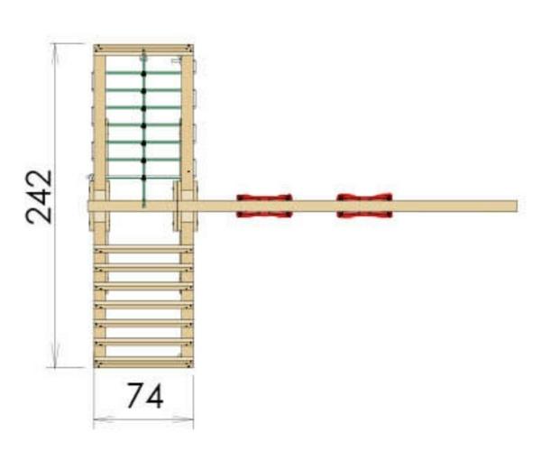 Ronimismoodul Climb Jungle Gym (2-kohaline) 234cm