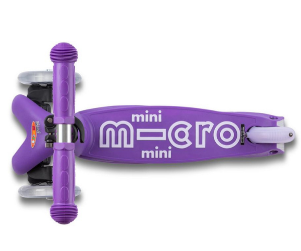 Laste tõukeratas Micro Mini Deluxe kokkuklapitav (purpur)