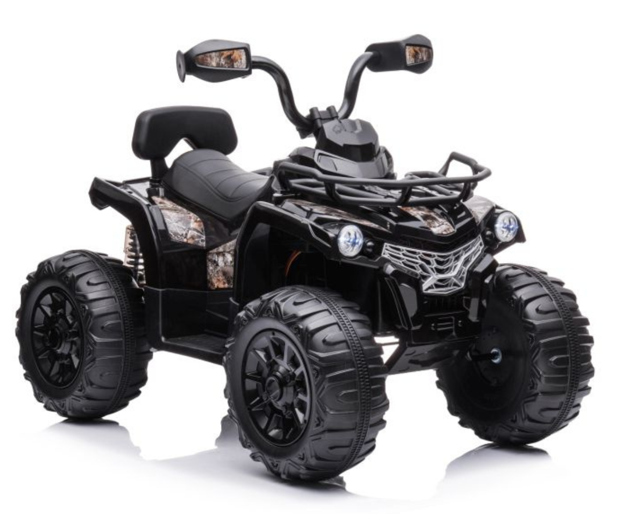 Laste elektriline ATV Madman JS009 2x45W – musta värvi sportliku disainiga sõiduk