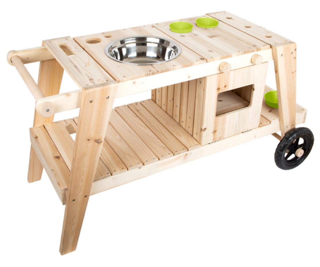 Ilmastikukindel mudaköök lastele terrassile