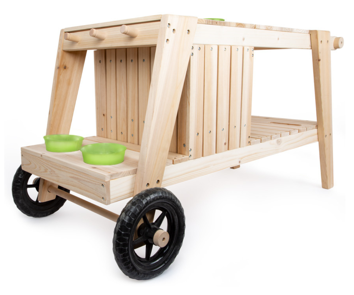 Ilmastikukindel mudaköök lastele terrassile või aeda