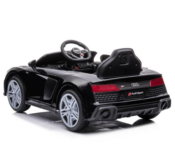 Laste elektriauto Audi R8 2x45W must, puldiga, 1-kohaline