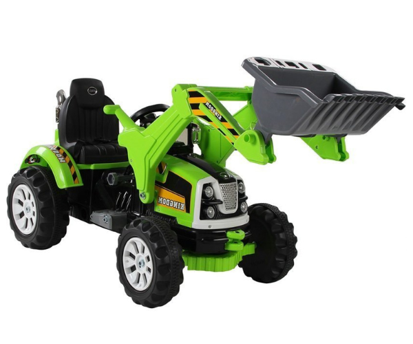 Laste elektriline traktor kopaga Kingdom 2X45W, roheline