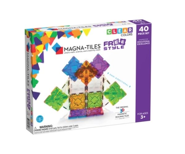Magna-Tiles magnetklotsid 40-osaline komplekt Freestyle