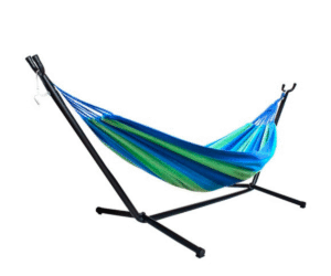 Kahe inimese aiavõrkkiik GARDLOV 200x150cm 150kg triibuline