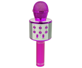 Laste juhtmevaba mikrofon tulede ja bluetoothiga, roosa