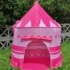 Laste roosa printsesside mängutelk, 135x105 cm