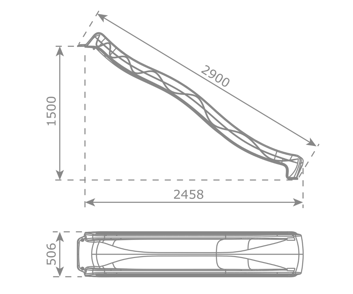 Liumägi 290cm PRO (platvormile h=150cm)