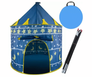 Sinine mängutelk loss kujuga laste mängimiseks toas ja aias