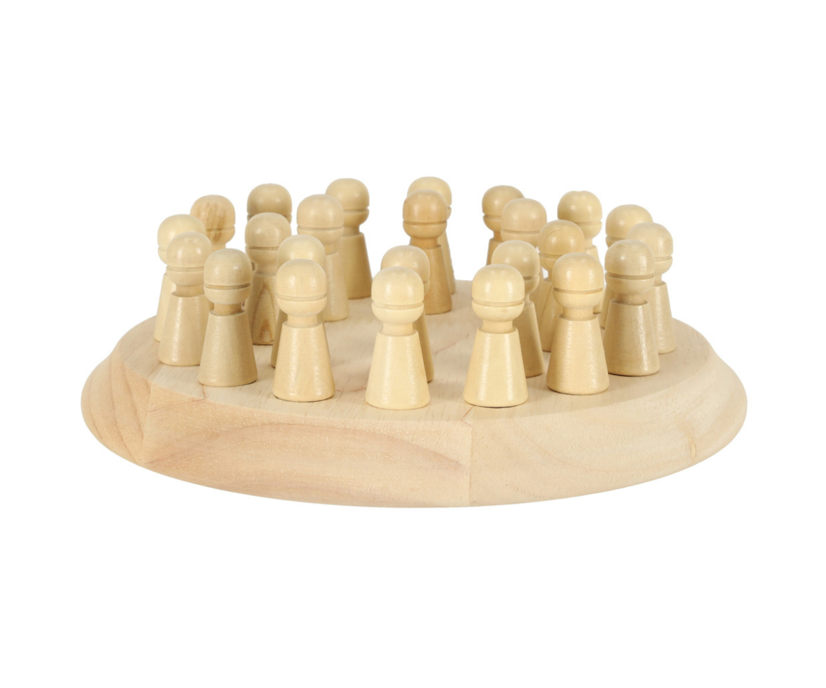 Puidust mälumäng värvidega Memory Puzzle