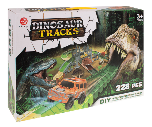 Vägev dinosauruste 228-osaline autopark