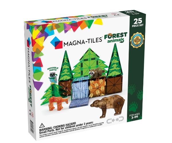 Magna-Tiles magnetklotsid 25-osaline komplekt Forest Animals