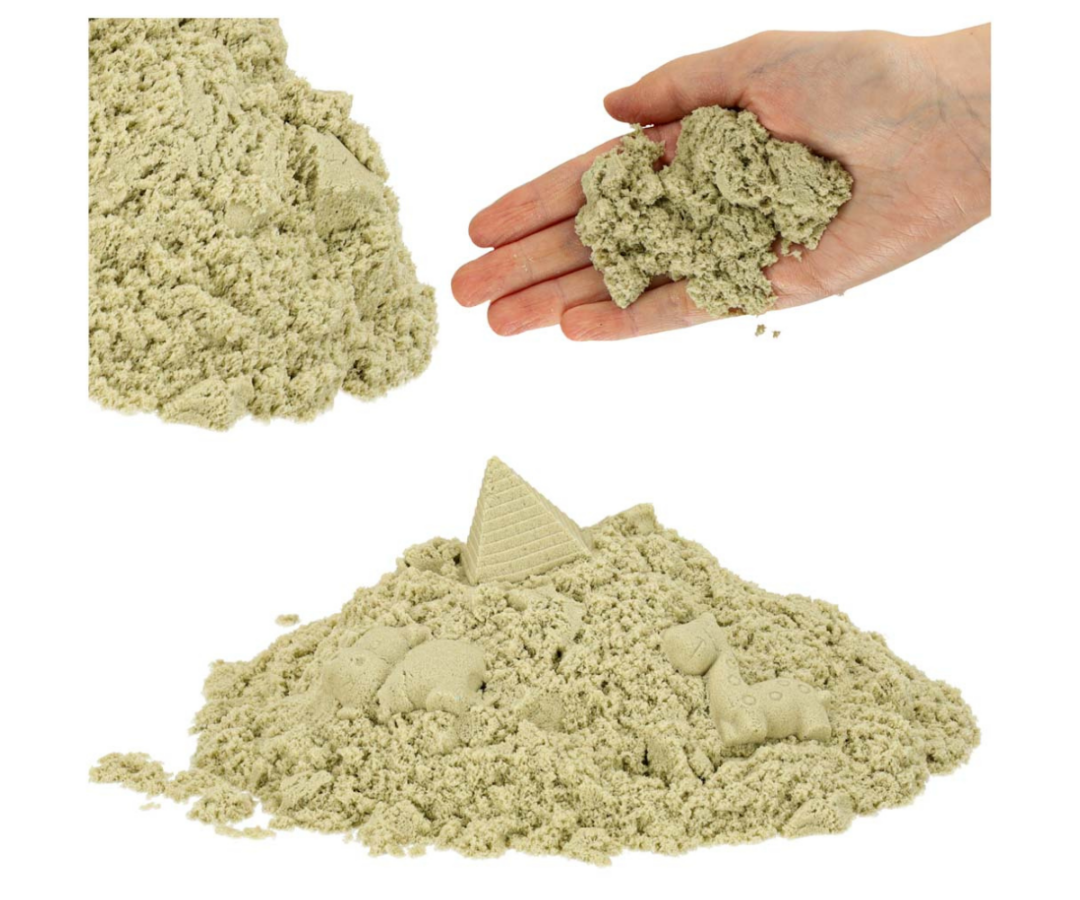 1 kg naturaalset beeži kineetilist liiva sobib suurepäraselt väikestele avastajatele alates 3. eluaastast, pakkudes tundideks rahustavat ja arendavat mängurõõmu.