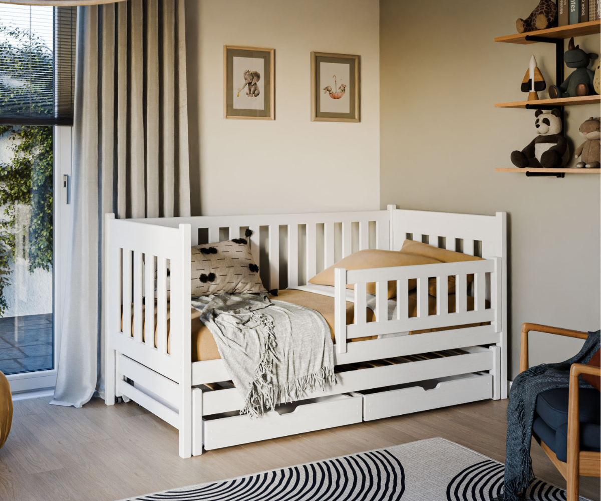 Voodi Kaja eemaldatava esipiirdega 80x160cm 2