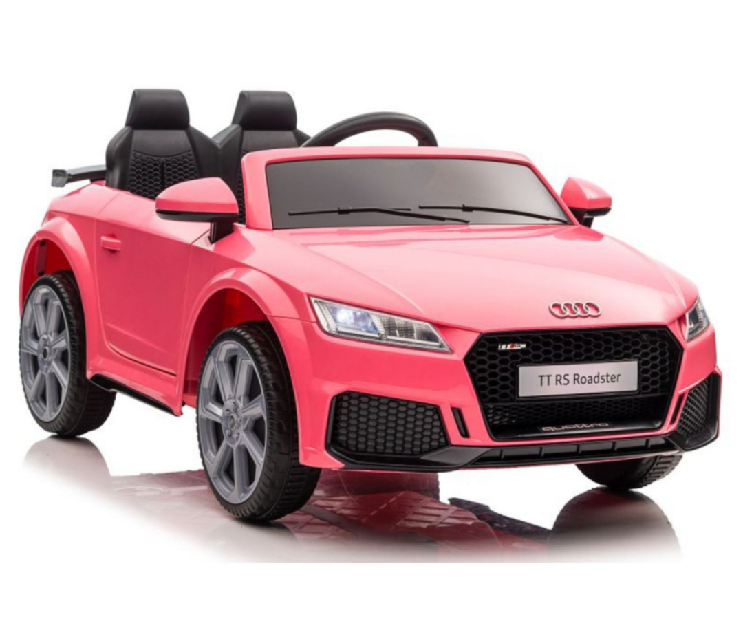 roosa lasteauto turvavööde ja vanemapuldiga