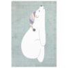 Pehme lastetoa vaip Anime 'Magav jääkaru', roheline