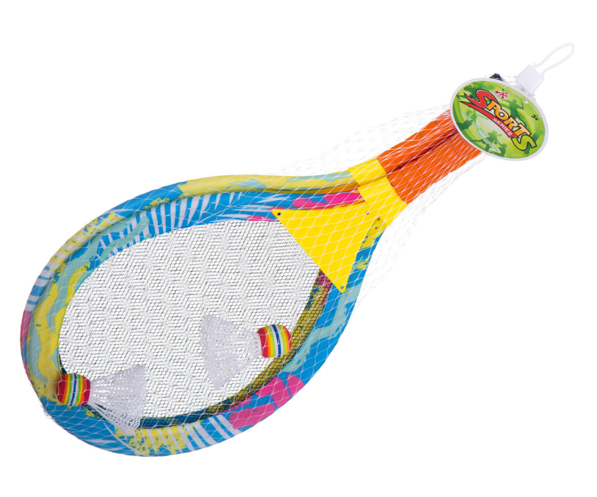 LED sulgpallireketite komplekt lastele – 2 reketit + 2 sulgpalli