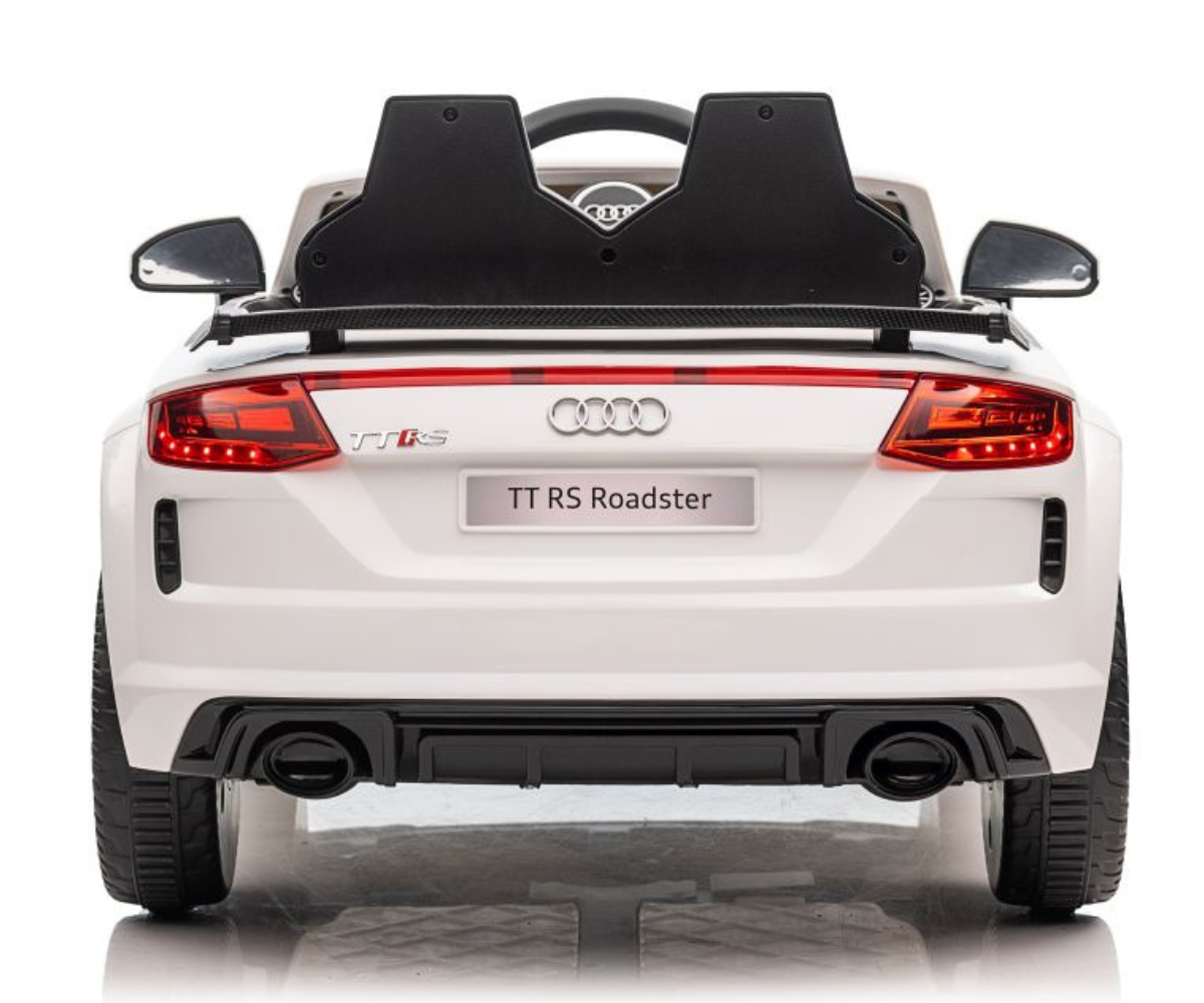 Audi TT RS lasteauto avatavate ustega ja tuledega
