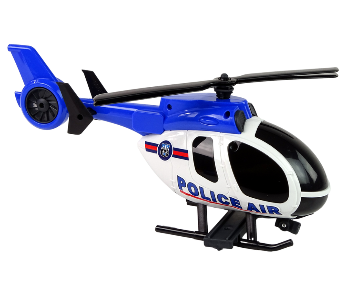 Mänguhelikopteri külgnupp, mis aktiveerib valgus- ja heliefekte.