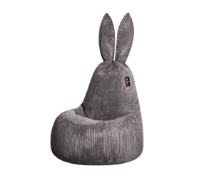 Velvetkangast kott-tool QUBO Daddy Rabbit FEEL FIT, asfalt