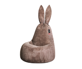 Velvetkangast kott-tool QUBO Daddy Rabbit FEEL FIT, pruun