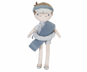 Kaisunukk Jim 35 cm ujumisriietes ja nokamütsiga valgel taustal