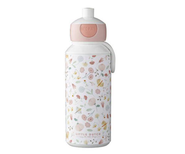 Laste joogipudel pop-up Flowers and Butterflies 400 ml, Little Dutch