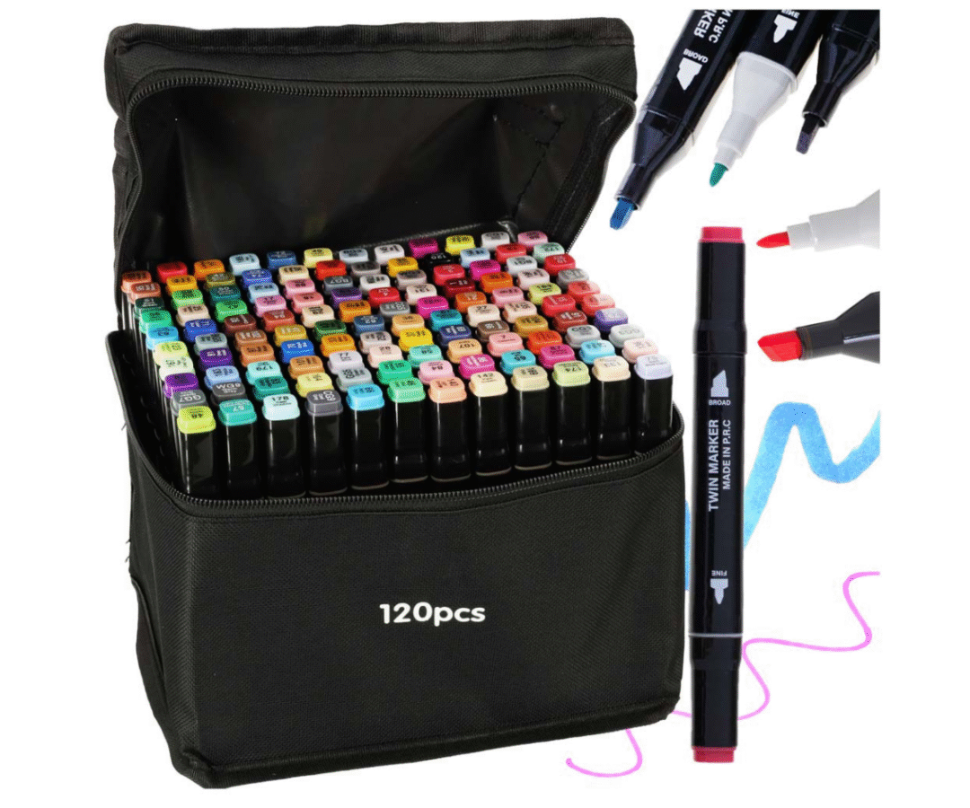 Pro Touch markerite komplekt 120 erksavärvilise tooniga