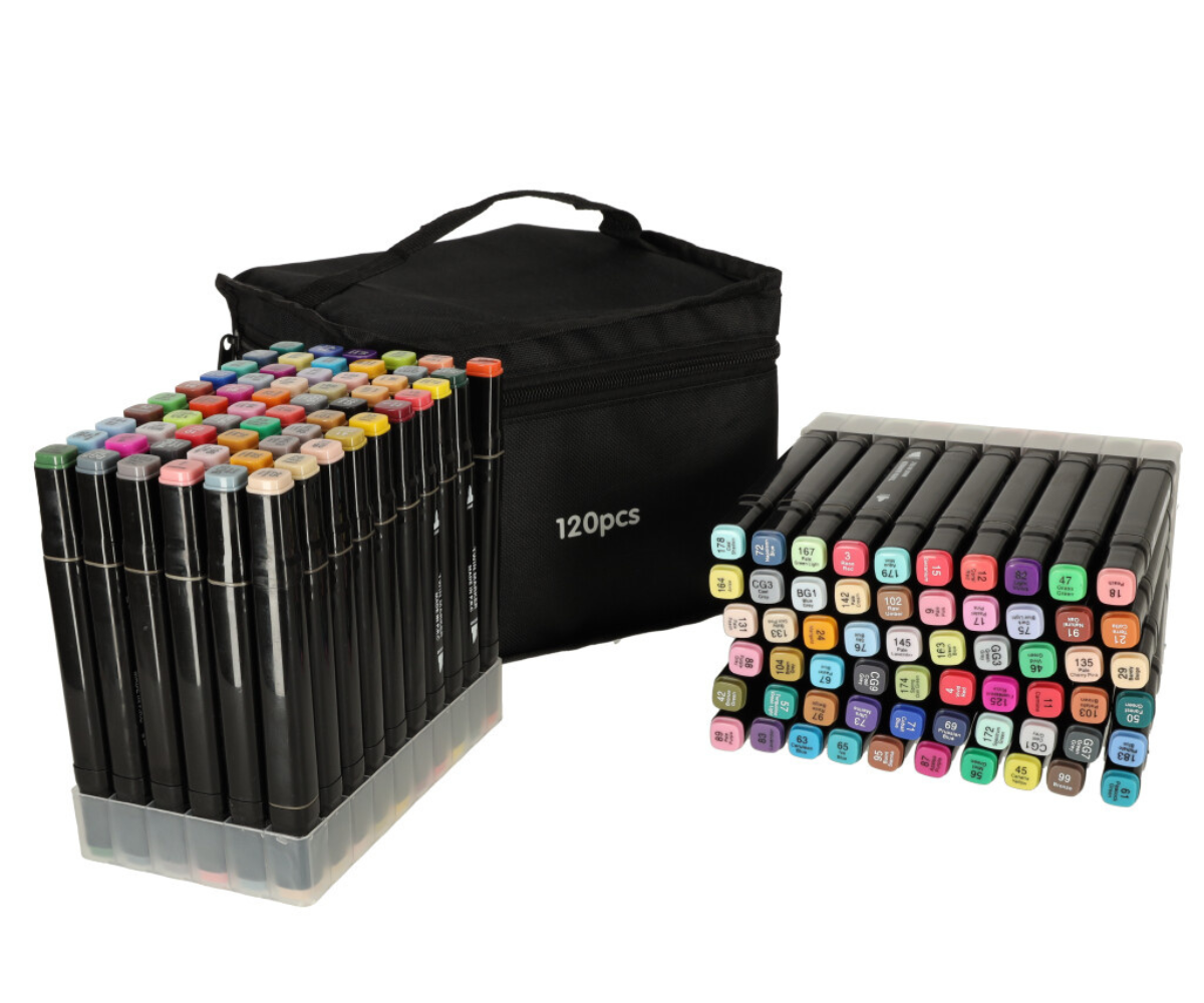 Kandekotis markerid, mida on mugav kaasas kanda ja hoiustada