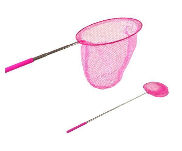 Putukapüüdmisvõrk teleskoobiga 85 cm, roosa