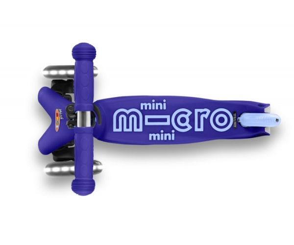 Laste tõukeratas Micro Mini Deluxe LED-ratastega (sinine), lastele 2-5 aastat