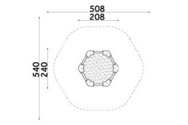 Avalik liivakast Hexagon PS-002