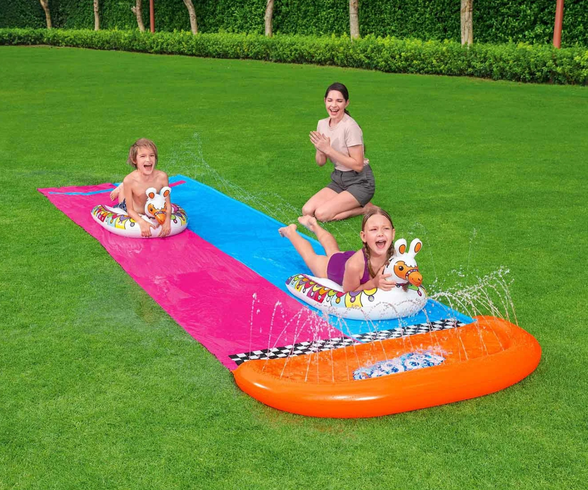 Kahe täispuhutava laamaga vesiliug Bestway 4,88 m pikk