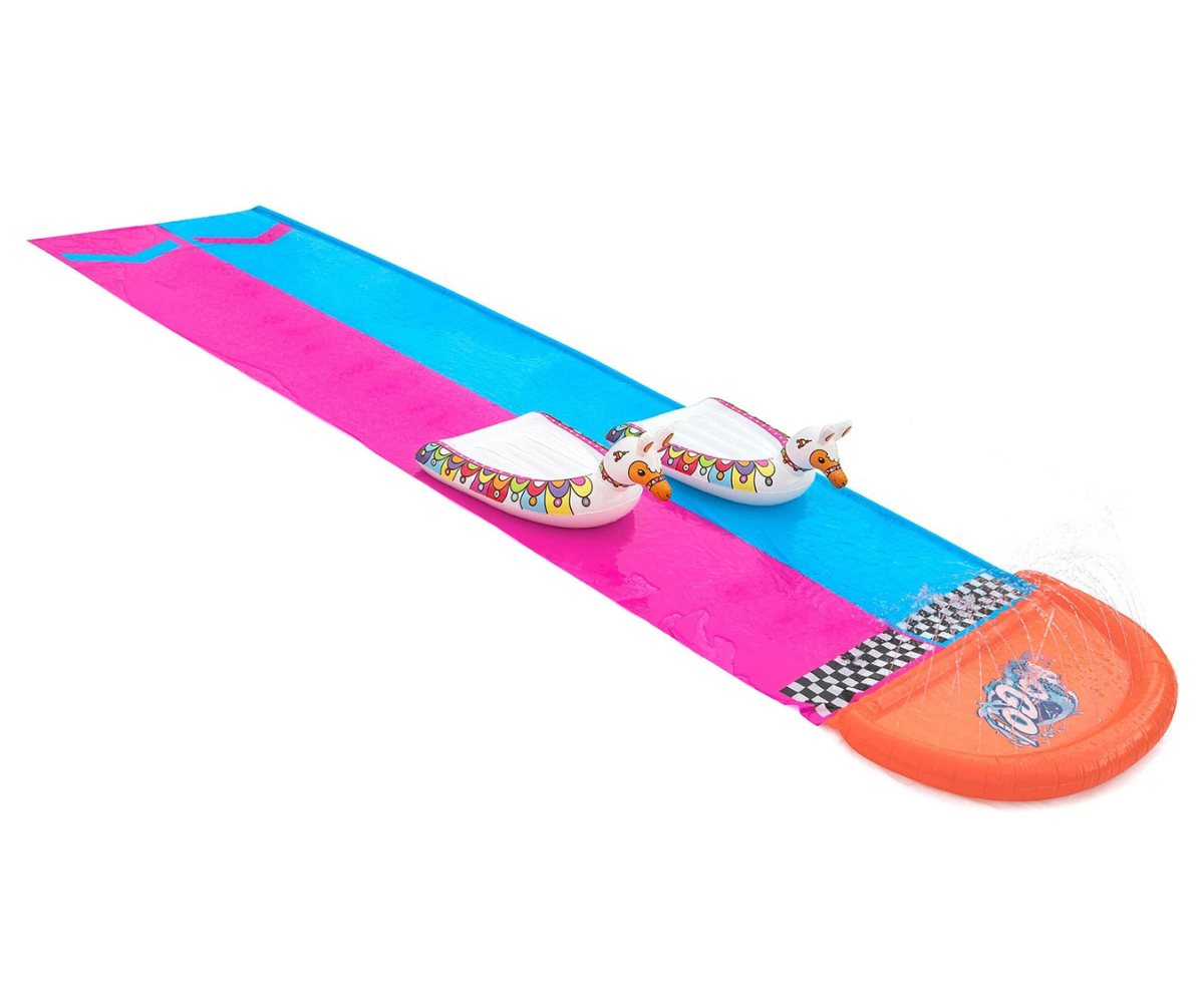 Lapsed laskumas vesiliu kahel rajal Bestway