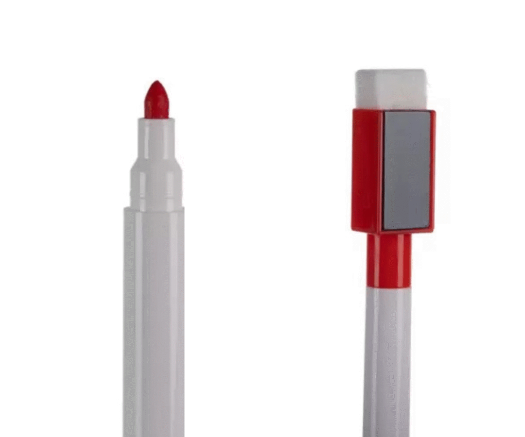 Kuivpühitavad tahvelmarkerid magneti ja svammiga – 16 tk : 8 värvi