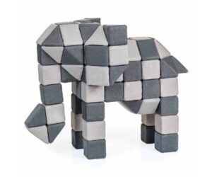 Mänguklotsid magnetiga Elephant Eliot (100 klotsi)