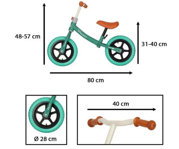 Jooksuratas Trike Fix, türkiis