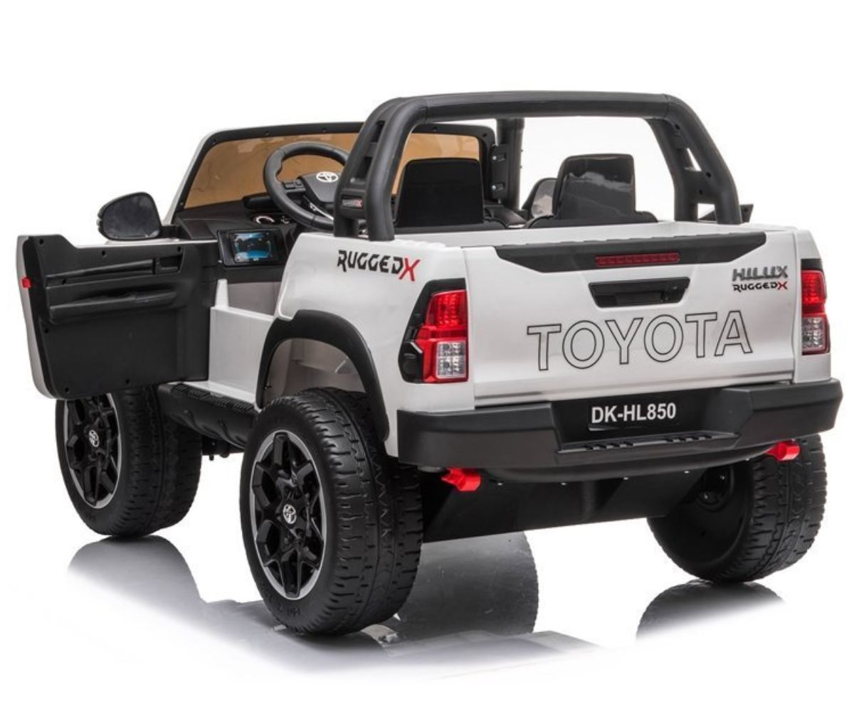 Laste elektriauto Toyota Hilux 4x45W valge 2-kohaline