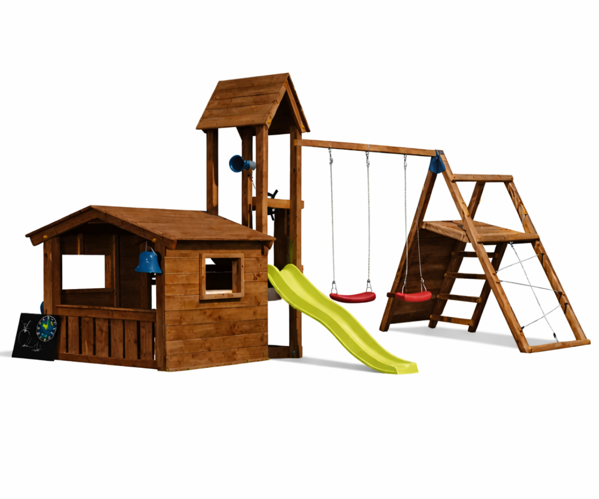 Mänguväljak Lookout + ronimismoodul Challenger (immutatud) liumäega