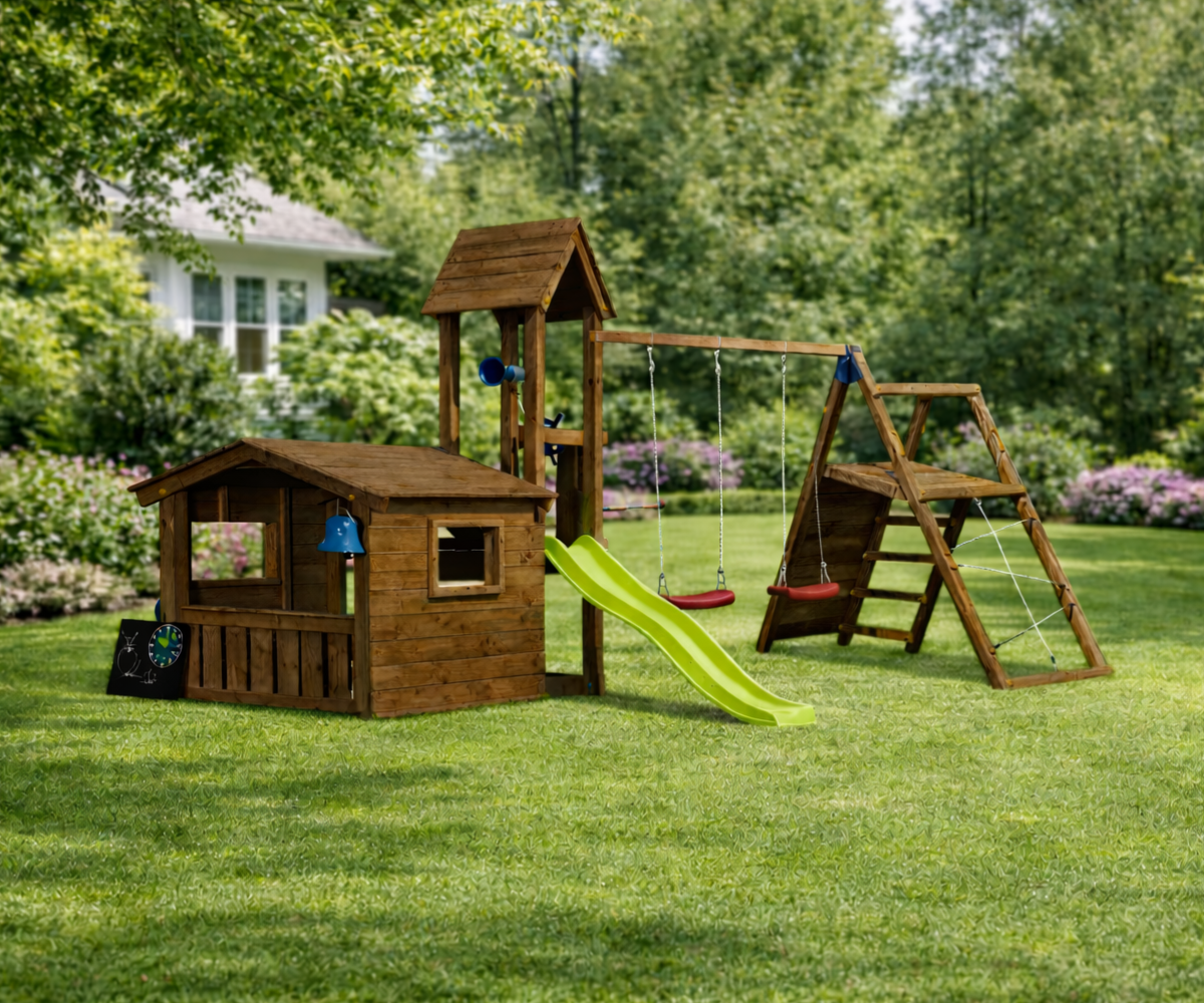 Mänguväljak Lookout + ronimismoodul Challenger (immutatud) koduaias