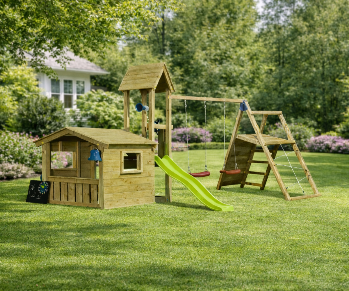 Mänguväljak Lookout + ronimismoodul Challenger (naturaalne) muruplatsil