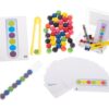 Montessori õppemäng - värviliste kuulide sorteerimine