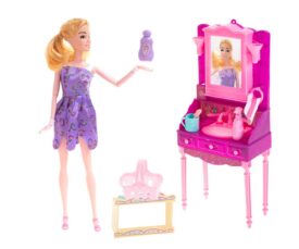 Barbie garderoob ja kosmeetikalaud