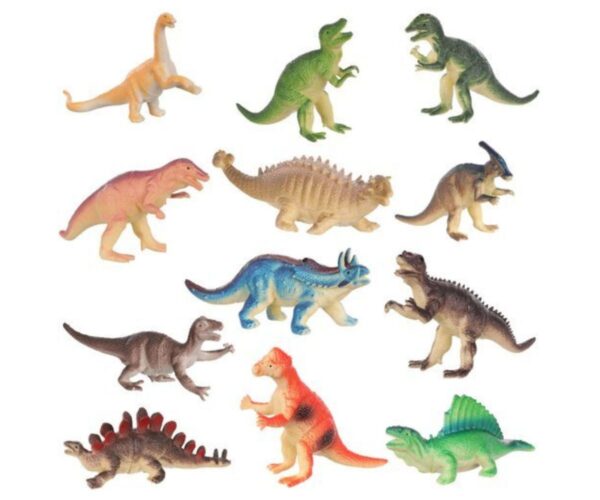 Dinosauruste figuurid, 12-osaline komplekt