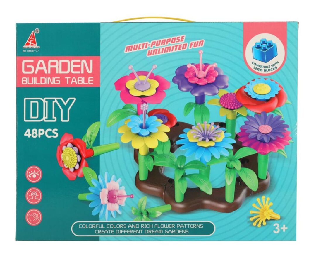 Klotsidest ehitatav lillepeenar, 104-osaline